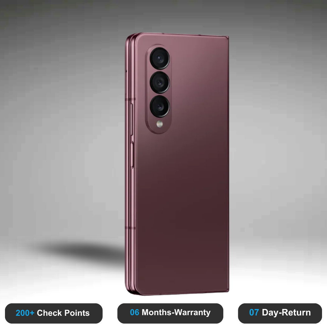 Samsung Galaxy Z Fold4 5G - Refurbished- Experience the quality of new-like condition with zero scratches. Backed by a 6-month warranty and 7-day replacement policy. Shop now at Easyphones!